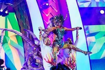 Concurso de maquillaje corporal del Carnaval de Las Palmas de GC (Foto Antonio Rico)
